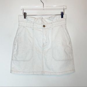 Free People White Mini Skirt